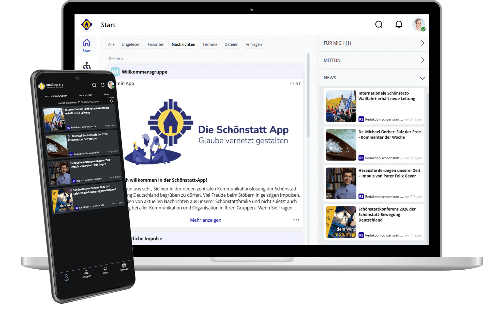 mantau-White-Label-Lösung Schönstatt App